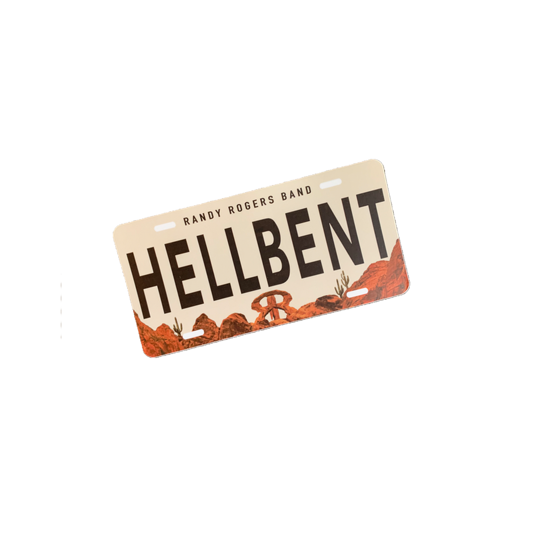 Hellbent License Plate Sticker
